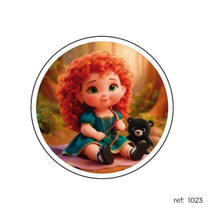 Merida Princesa - Capa de Painel Redondo