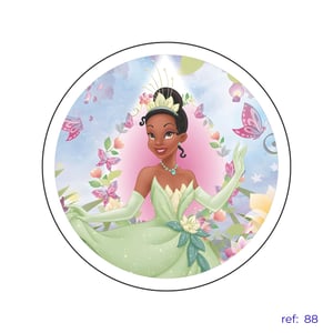 Princesa e o Sapo- Capa de Painel Redondo