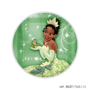 Princesa e o Sapo- Capa de Painel Redondo