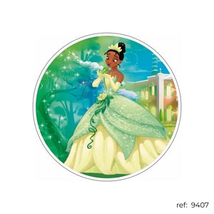 Princesa e o Sapo- Capa de Painel Redondo