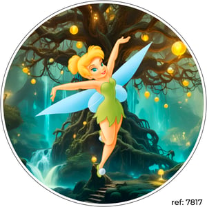 Tinker Bell (Sininho) - Capa de Painel Redondo