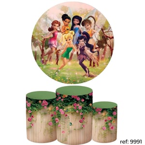 Tinker Bell (Sininho) - Kit Festa (Painel 150cm + Trio de Cilindros)