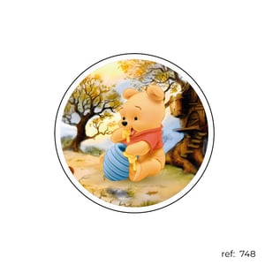 Pooh - Capa de Painel Redondo