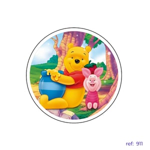 Pooh - Capa de Painel Redondo