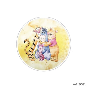 Pooh - Capa de Painel Redondo