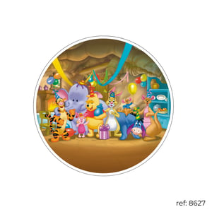 Pooh - Capa de Painel Redondo