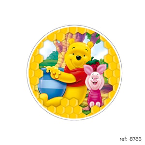 Pooh - Capa de Painel Redondo
