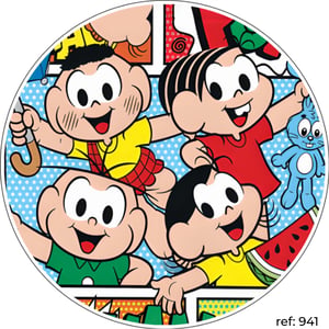 Turma da Mônica - Capa de Painel Redondo