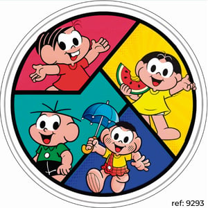 Turma da Mônica - Capa de Painel Redondo
