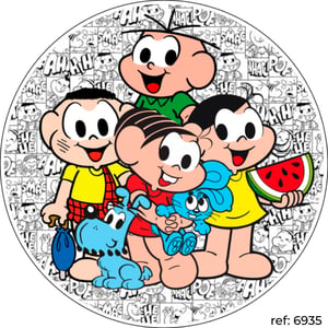 Turma da Mônica - Capa de Painel Redondo