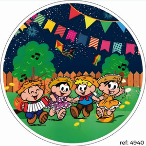 Turma da Mônica - Capa de Painel Redondo