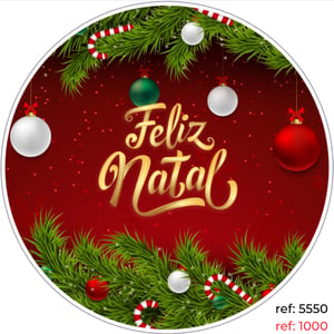 Natal - Capa de Painel Redondo