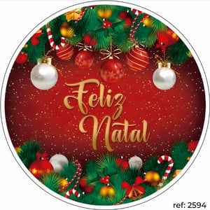 Natal - Capa de Painel Redondo