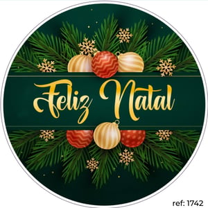 Natal - Capa de Painel Redondo