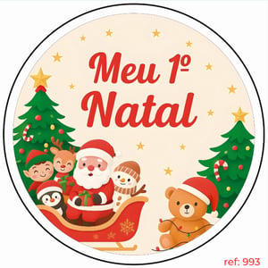 Natal - Capa de Painel Redondo