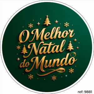 Natal - Capa de Painel Redondo