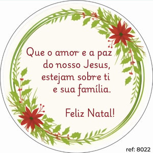 Natal - Capa de Painel Redondo