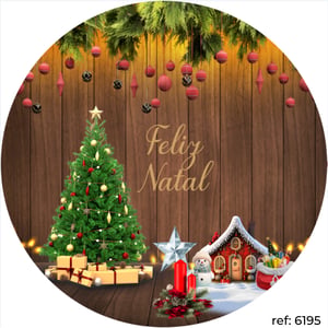 Natal - Capa de Painel Redondo