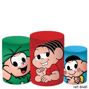 Turma da Mônica - Trio de Capas de Cilindros