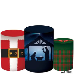 Natal - Trio de Capas de Cilindros