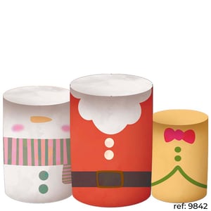 Natal - Trio de Capas de Cilindros