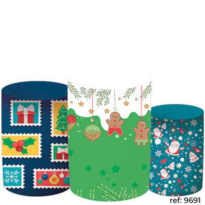 Natal - Trio de Capas de Cilindros