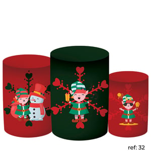 Natal - Trio de Capas de Cilindros