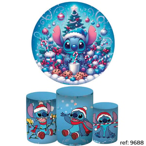 Natal - Kit Festa (Painel 150cm + Trio de Cilindros)