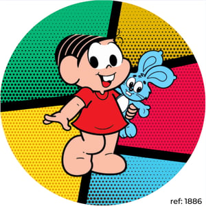Mônica (Turma da Mônica) - Capa de Painel Redondo
