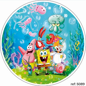 Bob Esponja - Capa de Painel Redondo