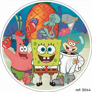 Bob Esponja - Capa de Painel Redondo