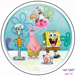 Bob Esponja - Capa de Painel Redondo