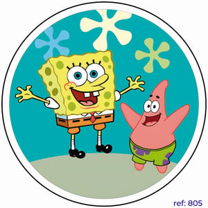 Bob Esponja - Capa de Painel Redondo