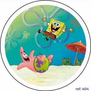 Bob Esponja - Capa de Painel Redondo