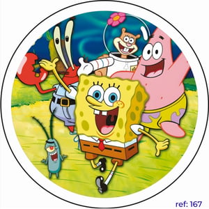 Bob Esponja - Capa de Painel Redondo
