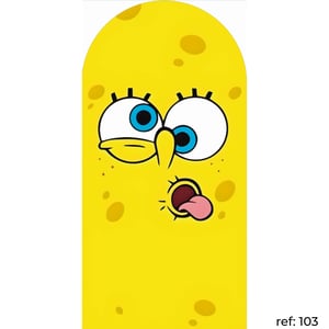 Bob Esponja - Capa de Painel Romano Veste Fácil 100x200