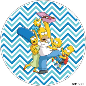 Simpsons - Capa de Painel Redondo