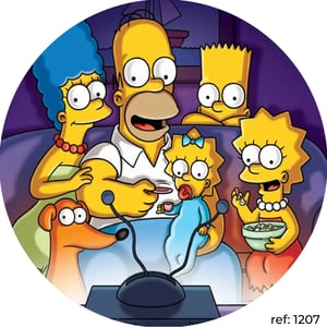 Simpsons - Capa de Painel Redondo