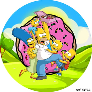 Simpsons - Capa de Painel Redondo