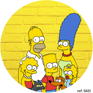 Simpsons - Capa de Painel Redondo