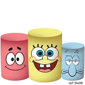 Bob Esponja - Trio de Capas de Cilindros