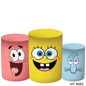 Bob Esponja - Trio de Capas de Cilindros
