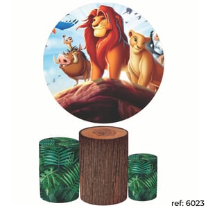 Rei Leão - Kit Festa (Painel 150cm + Trio de Cilindros)