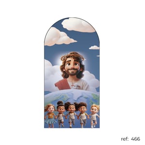 Jesus - Capa de Painel Romano Veste Fácil 100x200