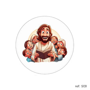 Jesus e crianças - Capa de Painel Redondo