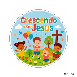 Jesus e crianças - Capa de Painel Redondo