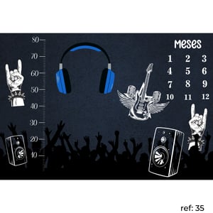 Temas Variados - Tapete Mesversário Retangular c/ Marcador
