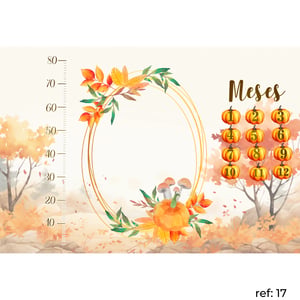 Temas Variados - Tapete Mesversário Retangular c/ Marcador