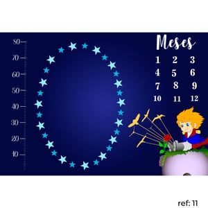 Temas Variados - Tapete Mesversário Retangular c/ Marcador