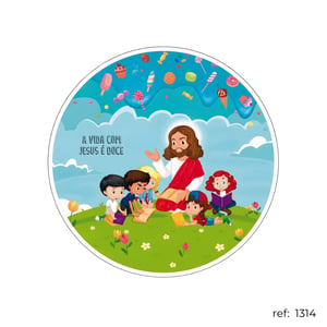 Jesus pão e luz - Capa de Painel Redondo